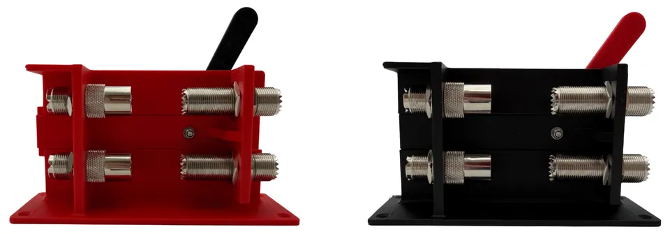 Rig Isolator Manual in red and black, front view